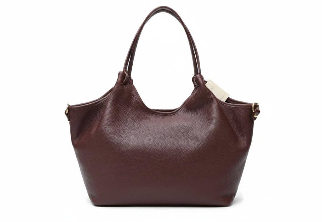 ERREBI - BORSA IN PELLE CON TRACOLLA