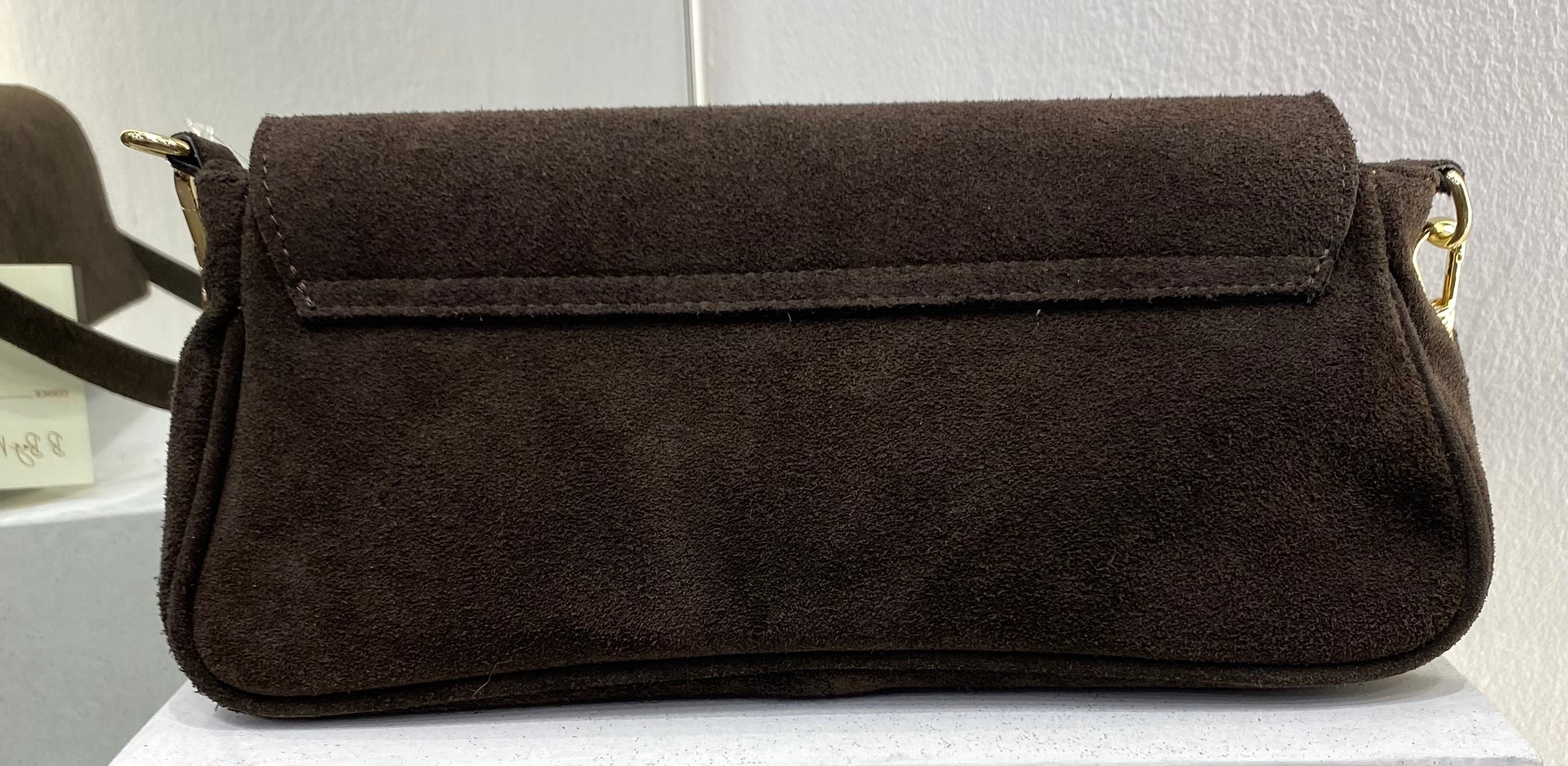 ERREBI - BORSA RETTANGOLARE CAMOSCIO CIOCCOLATO