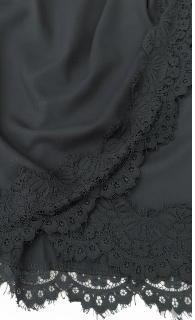 ERREBI - GONNA CON INSERTI PIZZO