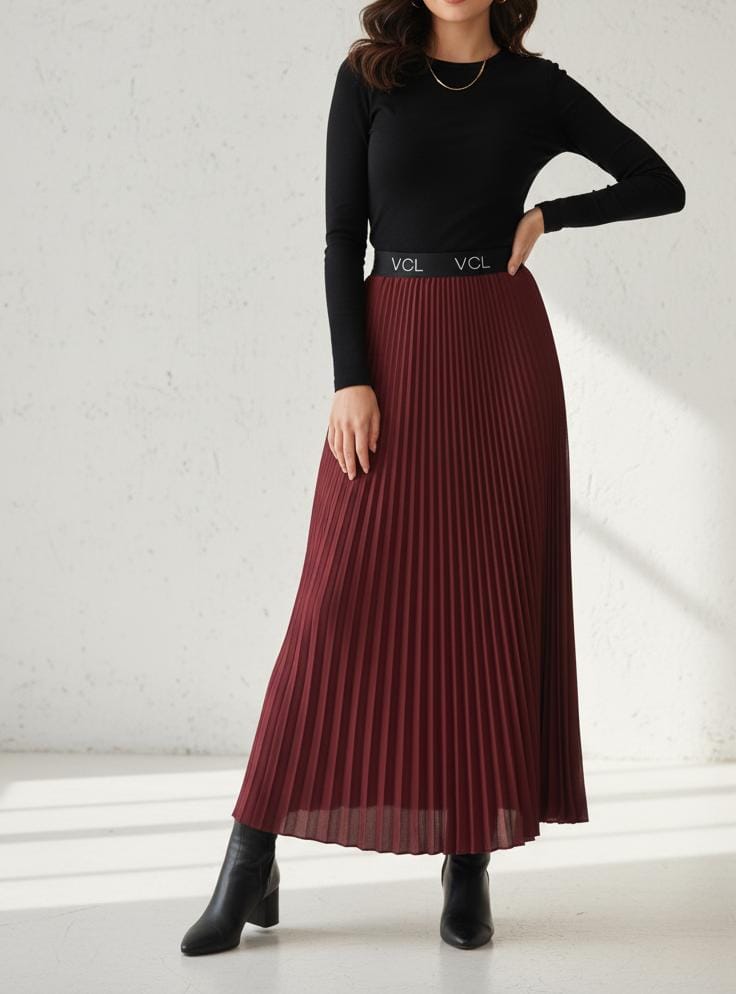 VICOLO - GONNA LUNGA PLISSE’