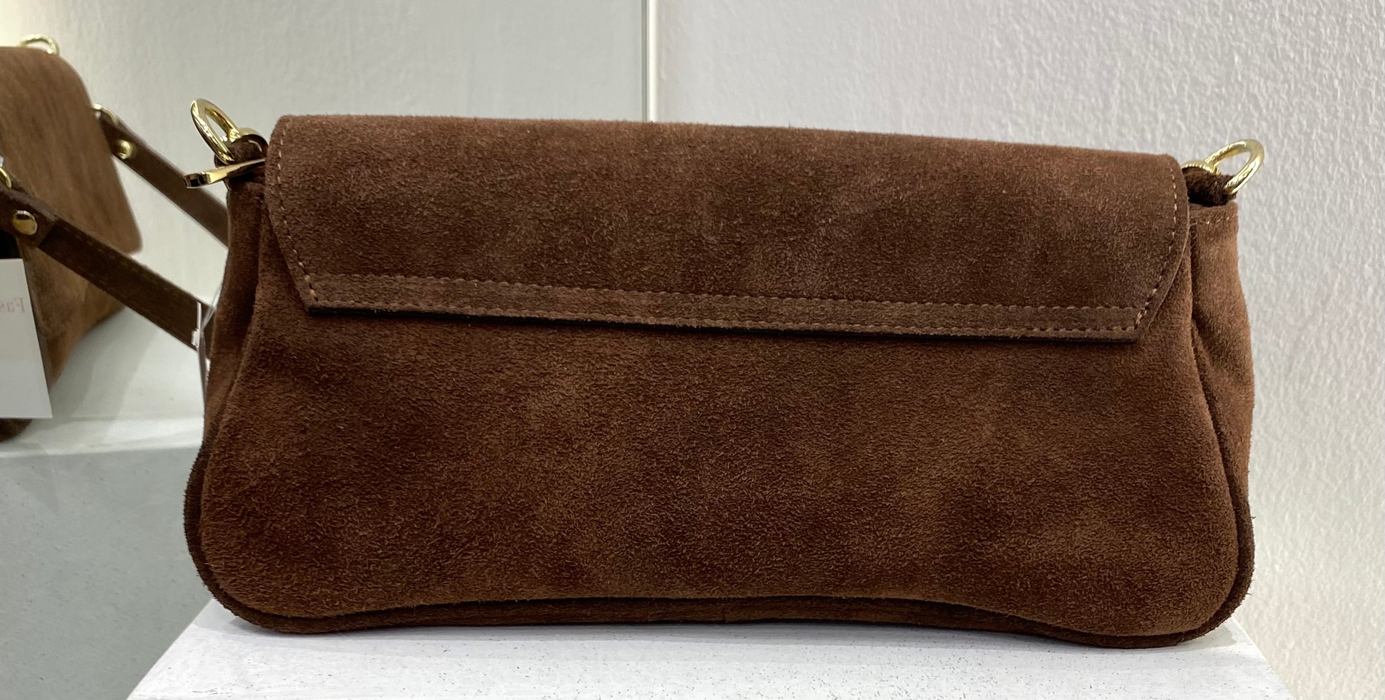 ERREBI - BORSA CAMOSCIO CUOIO