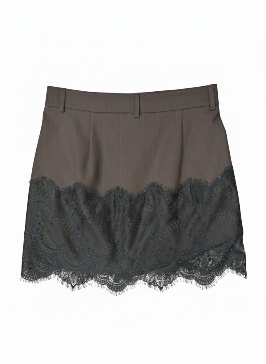 VICOLO GONNA INSERTI PIZZO