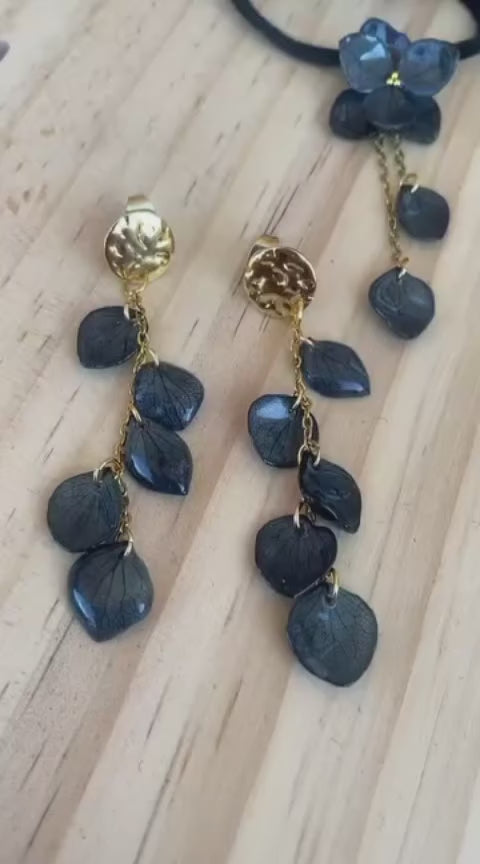 ORECCHINI CON VERI FIORI