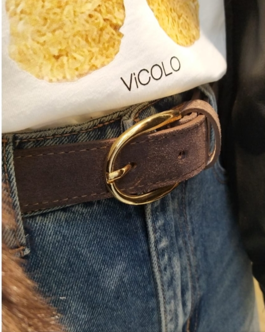 ERREBI-CINTURA VERA PELLE