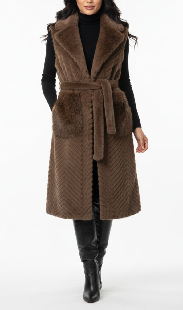 ERREBI-GILET ECOPELICCIA