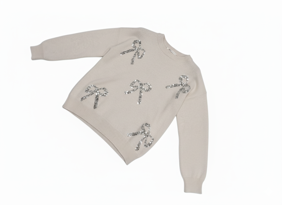 ERREBI-MAGLIA FIOCCHI PAILLETTES