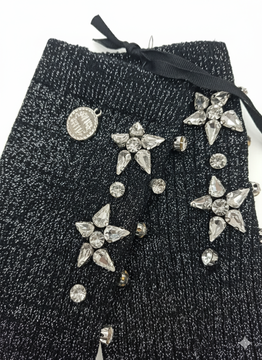 VICOLO-CALZA LUREX E SWAROVSKI