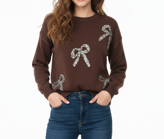 ERREBI-MAGLIA FIOCCHI PAILLETTES