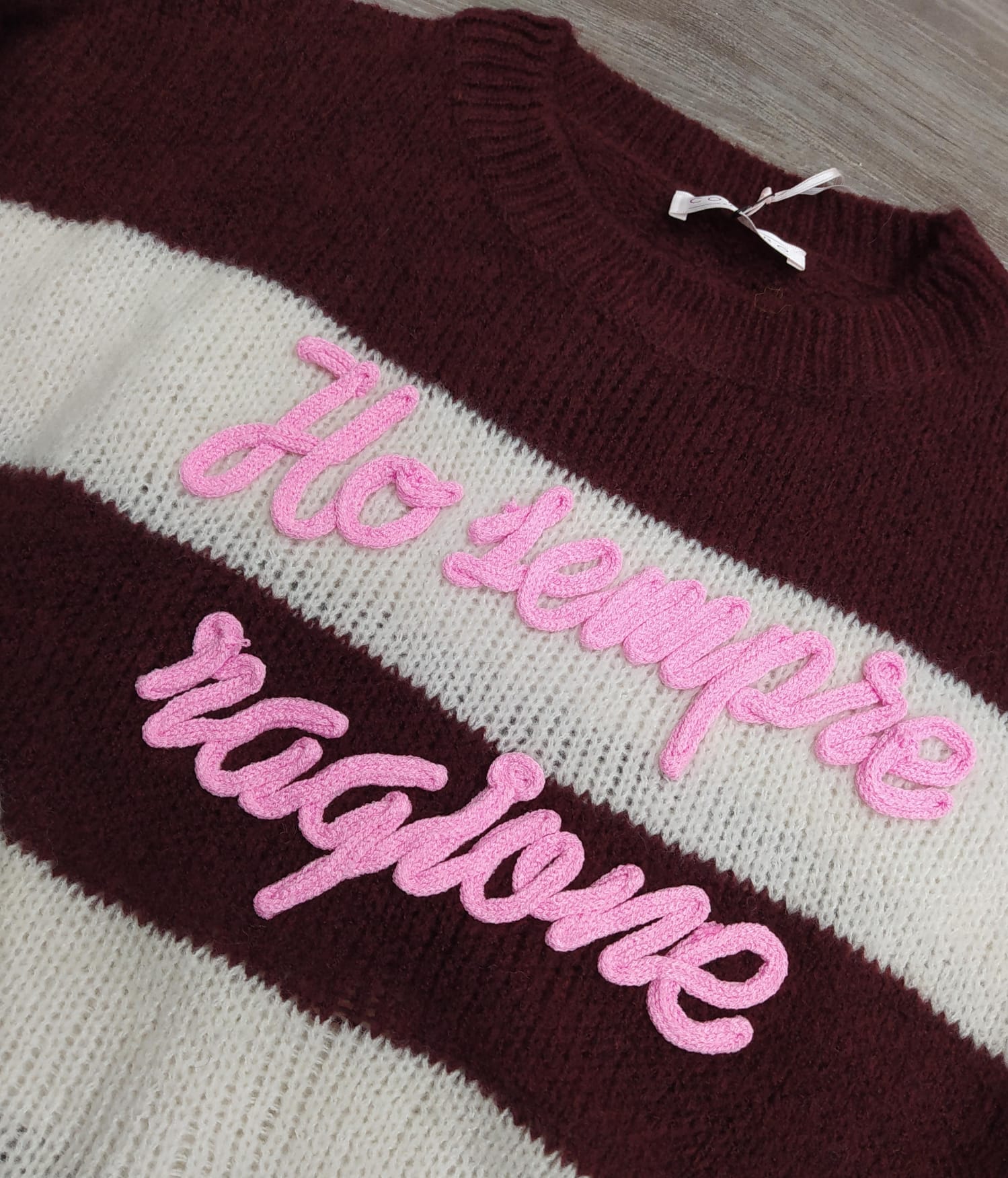 ERREBI-MAGLIA CON SCRITTA HO SEMPRE RAGIONE