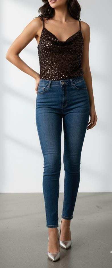 ERREBI -TOP PAILLETTES