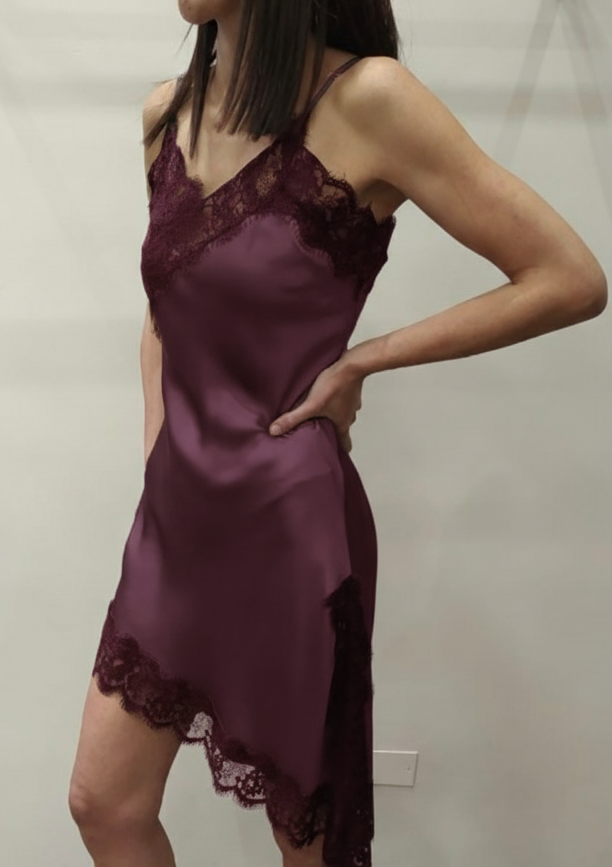 VICOLO-ABITO LINGERIE ASIMMETRICO IN PIZZO