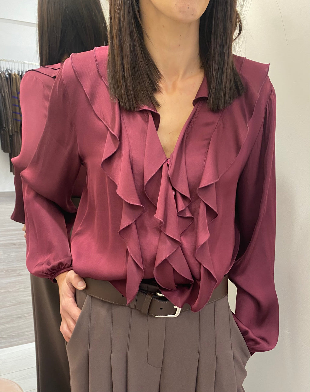 HAVEONE - CAMICIA CON ROUCHES