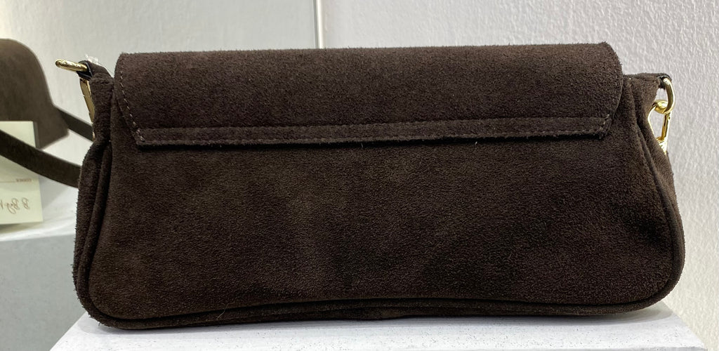 ERREBI - BORSA RETTANGOLARE CAMOSCIO CIOCCOLATO