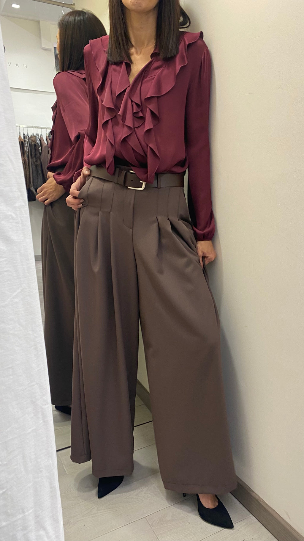 HAVEONE - CAMICIA CON ROUCHES