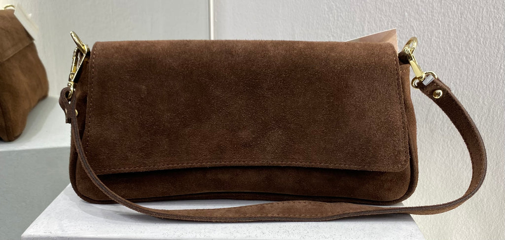 ERREBI - BORSA CAMOSCIO CUOIO