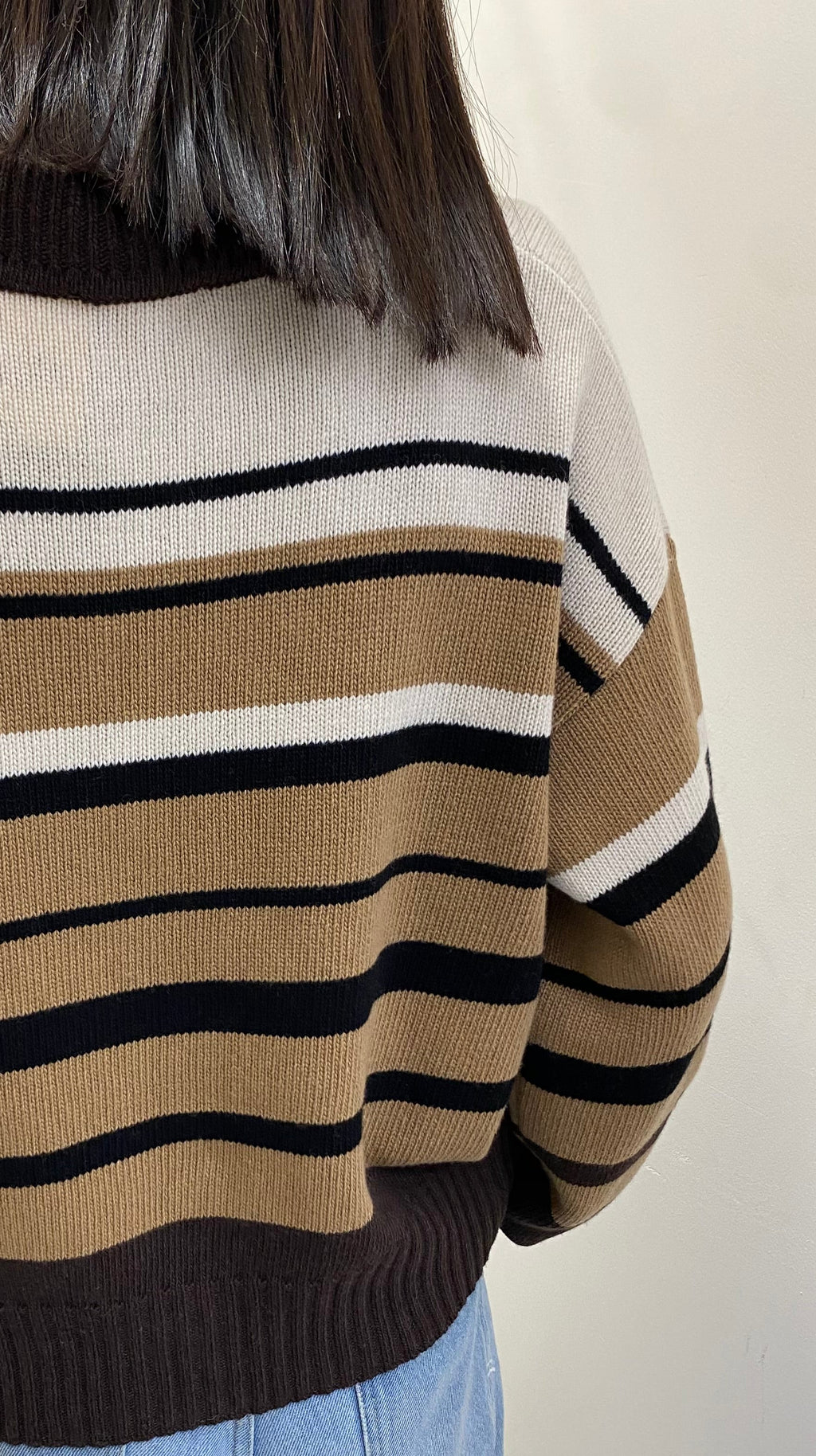 ANGELA DEVIS - CARDIGAN A RIGHE CON INSERTI PAILETTES