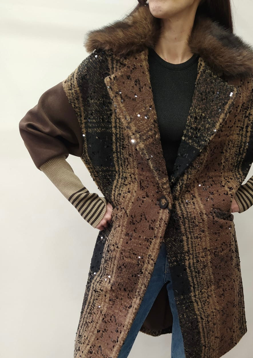 MARLEY - CAPPOTTO CON ECOPELLICCIA