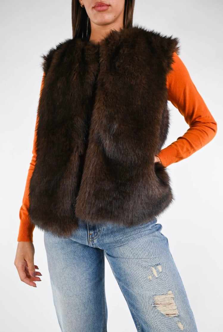 VICOLO - GILET ECOPELLICCIA