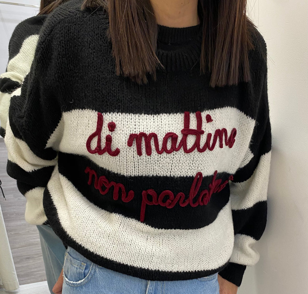 ERREBI - MAGLIA “Di mattina non parlatemi”