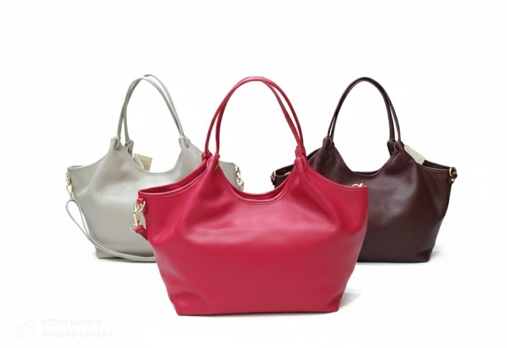 ERREBI - BORSA IN PELLE CON TRACOLLA