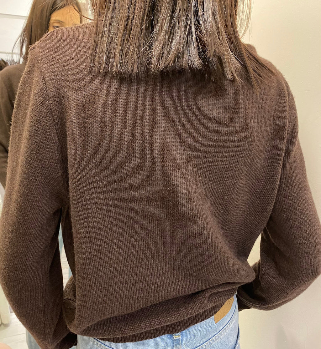 VICOLO - MAGLIA CON SCRITTA RICAMATA