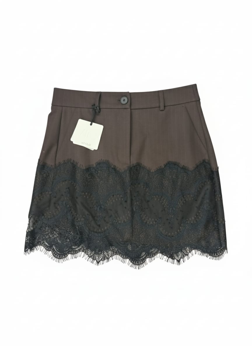 VICOLO GONNA INSERTI PIZZO