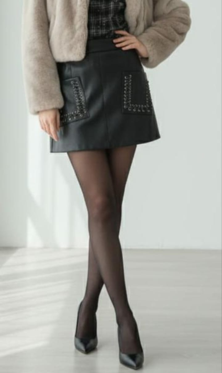 ERREBI -MINIGONNA ECOPELLE