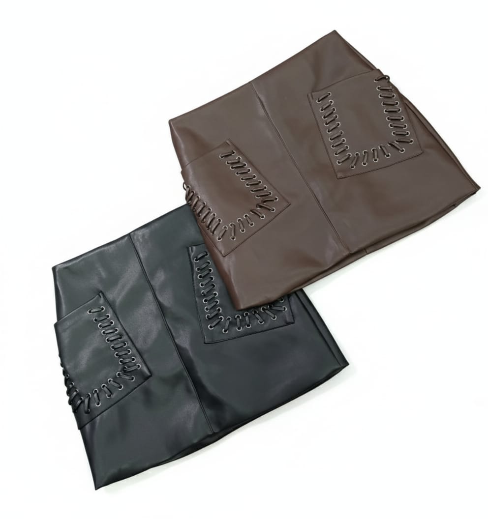 ERREBI -MINIGONNA ECOPELLE