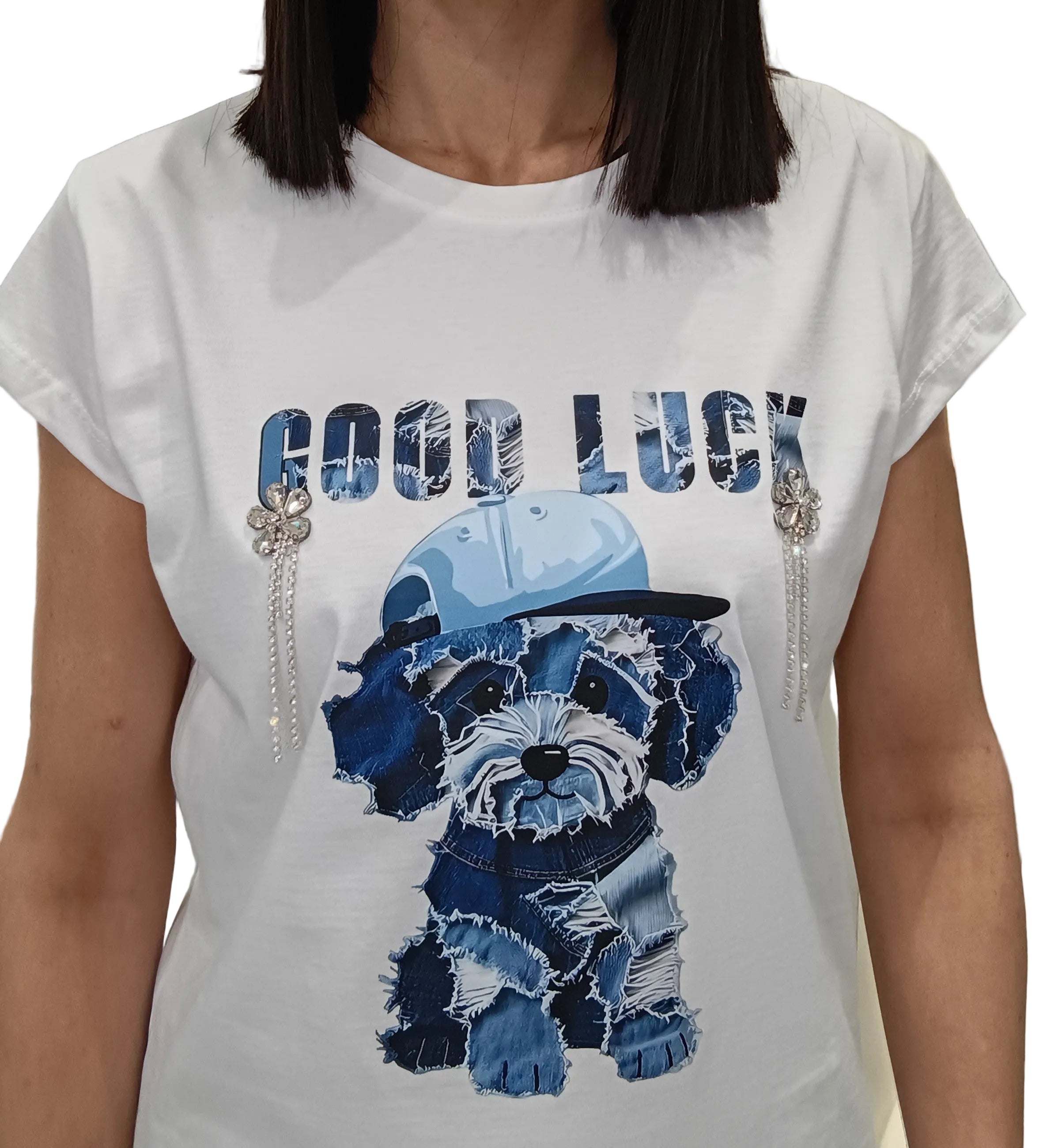 VICOLO -T SHIRT"GOOD LUCK"