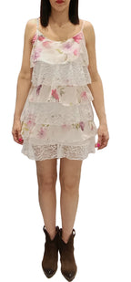 HAVEONE -MINI ABITO FLOREALE A BALZE