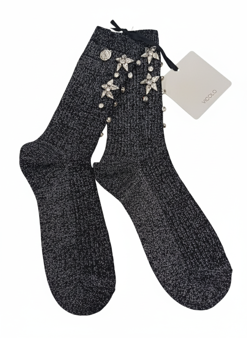 VICOLO-CALZA LUREX E SWAROVSKI