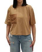 HAVEONE-T SHIRT TASCHINO PAILLETTES