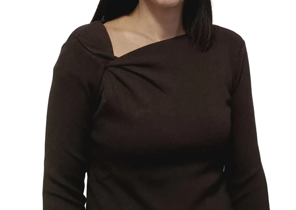 HAVEONE-MAGLIA CON PINCE SCOLLO