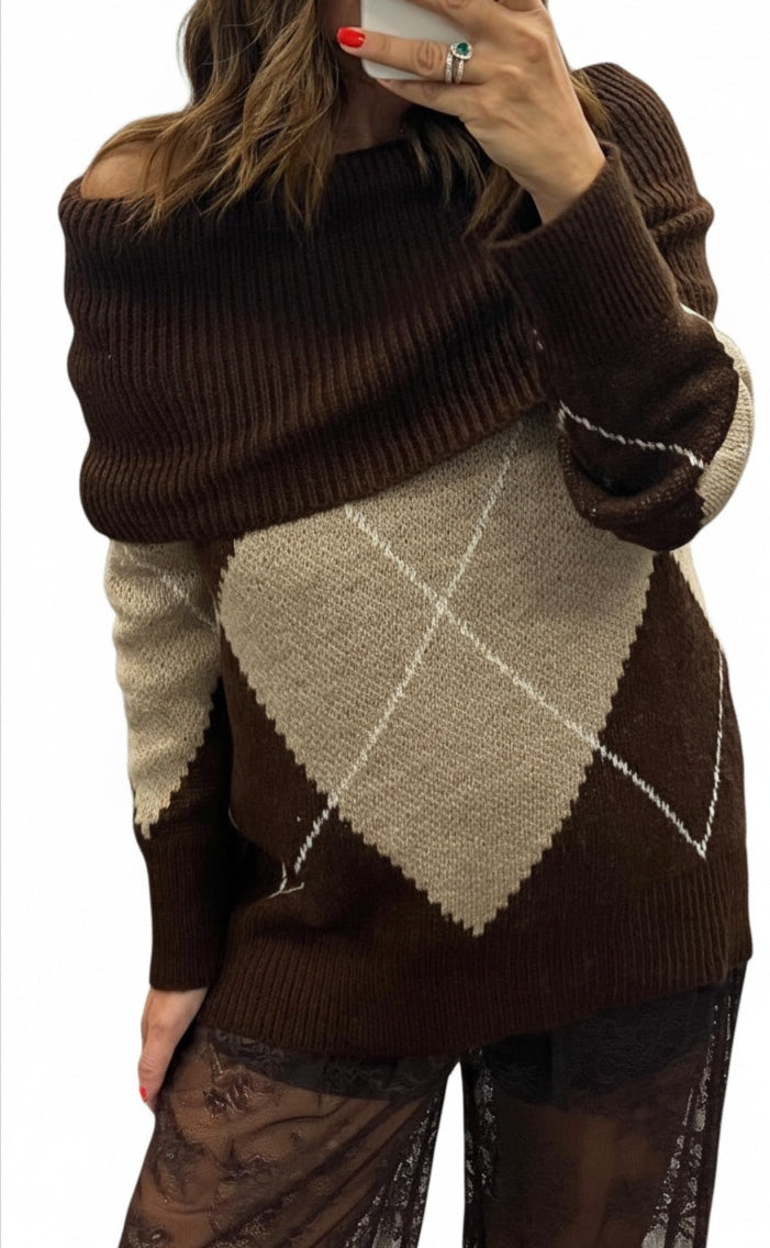 ERREBI -MAGLIA A SCACCHI