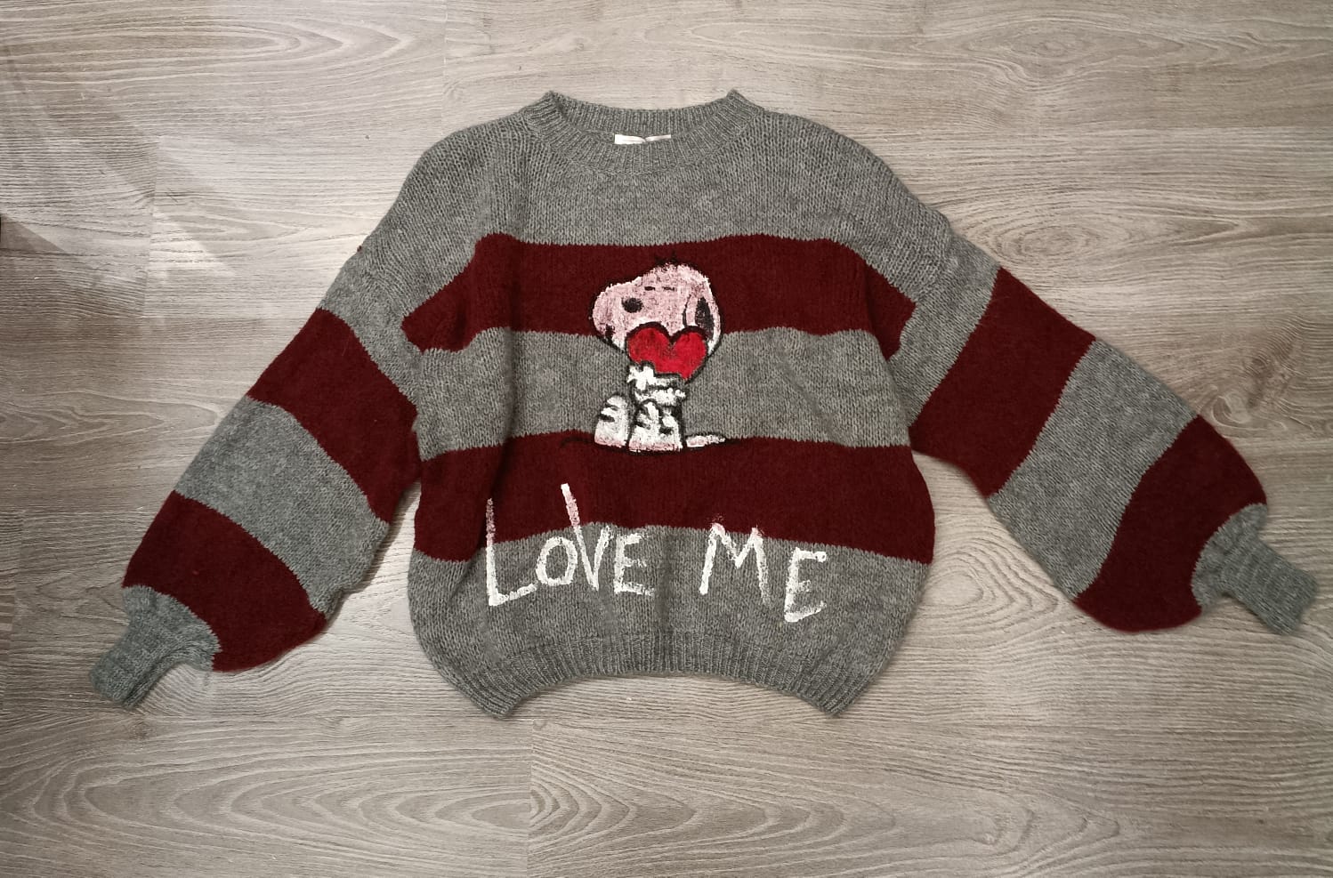 ERREBI-MAGLIA RIGHE SNOPY