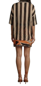 VICOLO-COORDINATO CAMICIA RIGA +GONNA
