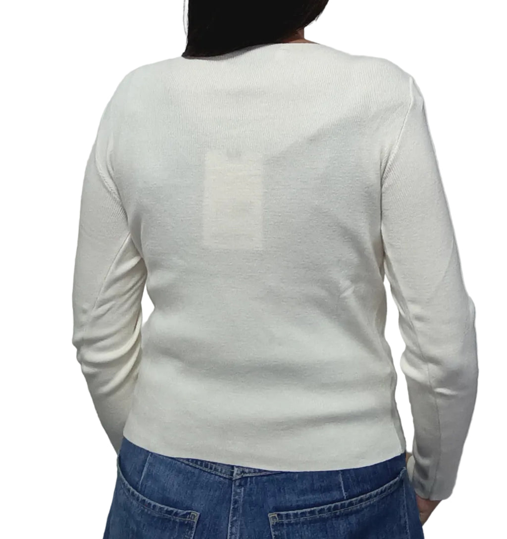 HAVEONE -MAGLIA CON PINCE SCOLLO