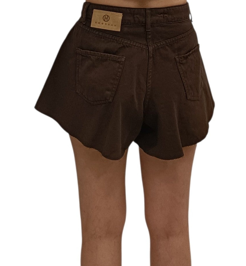 HAVEONE-SHORTS DENIM A FARFALLA