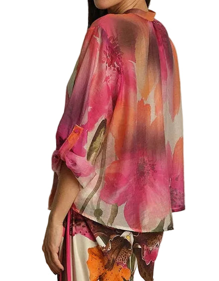 HAVEONE -CAMICIA FANTASIA FLOREALE