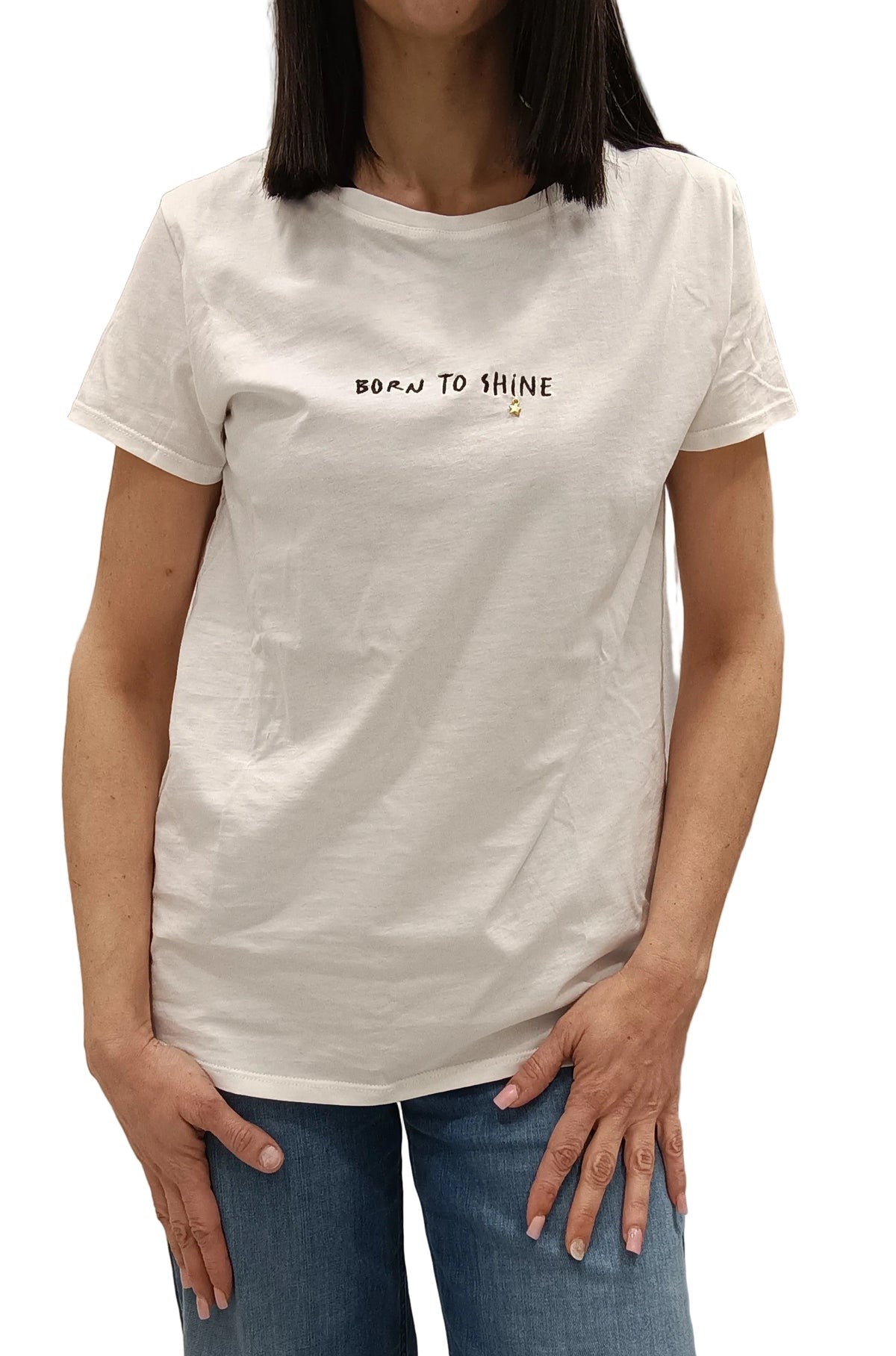 VICOLO -T SHIRT"BORN TO SHINE"