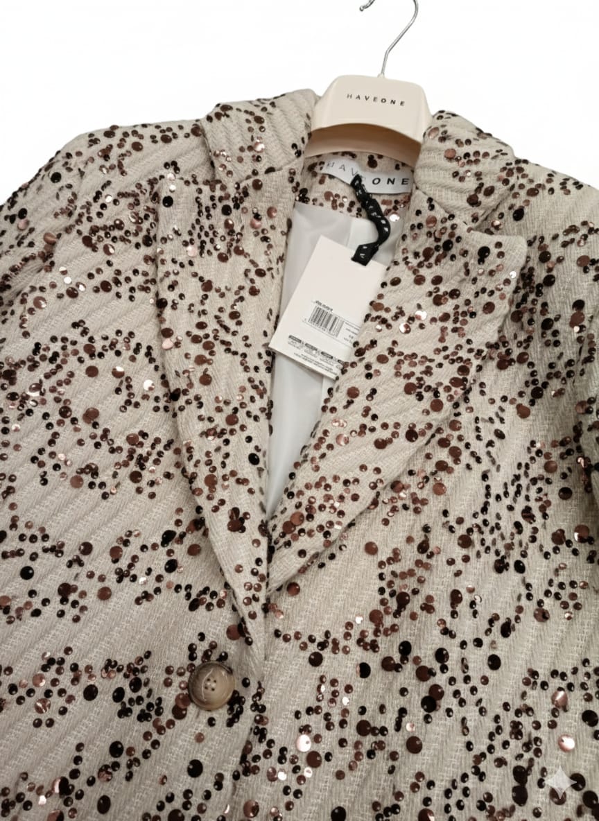 HAVEONE -GIACCA PAILLETTES