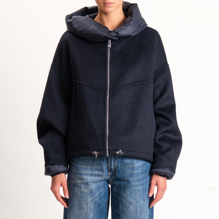 HAVEONE - BOMBER VELOUR CON CAPPUCCIO