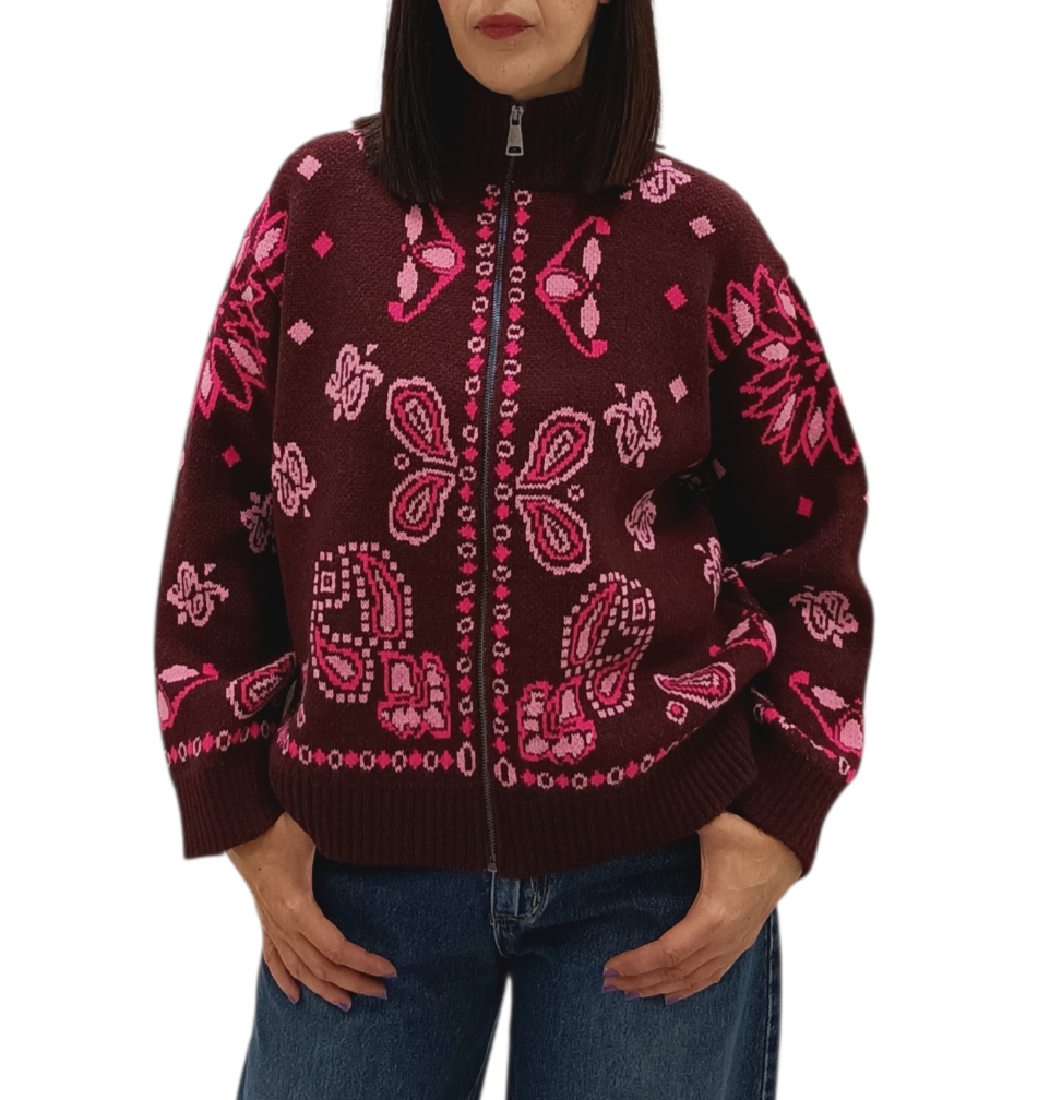 ANGELA DAVIS -CARDIGAN ZIP FANTASIA