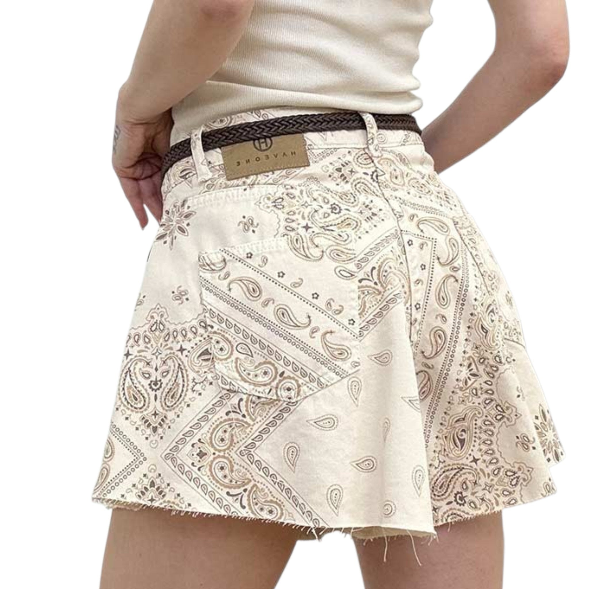 HAVEONE-SHORTS FARFALLA A BANDANA