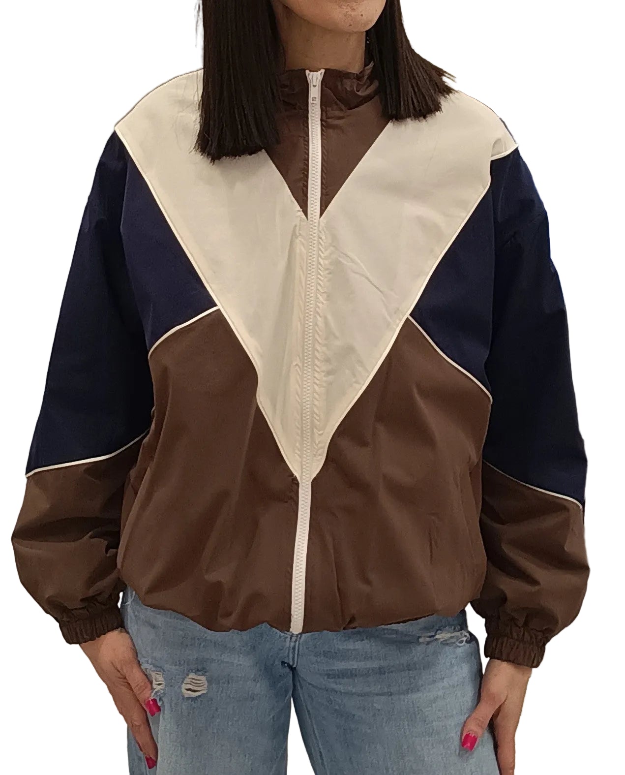 VICOLO -BOMBER TRICOLORE