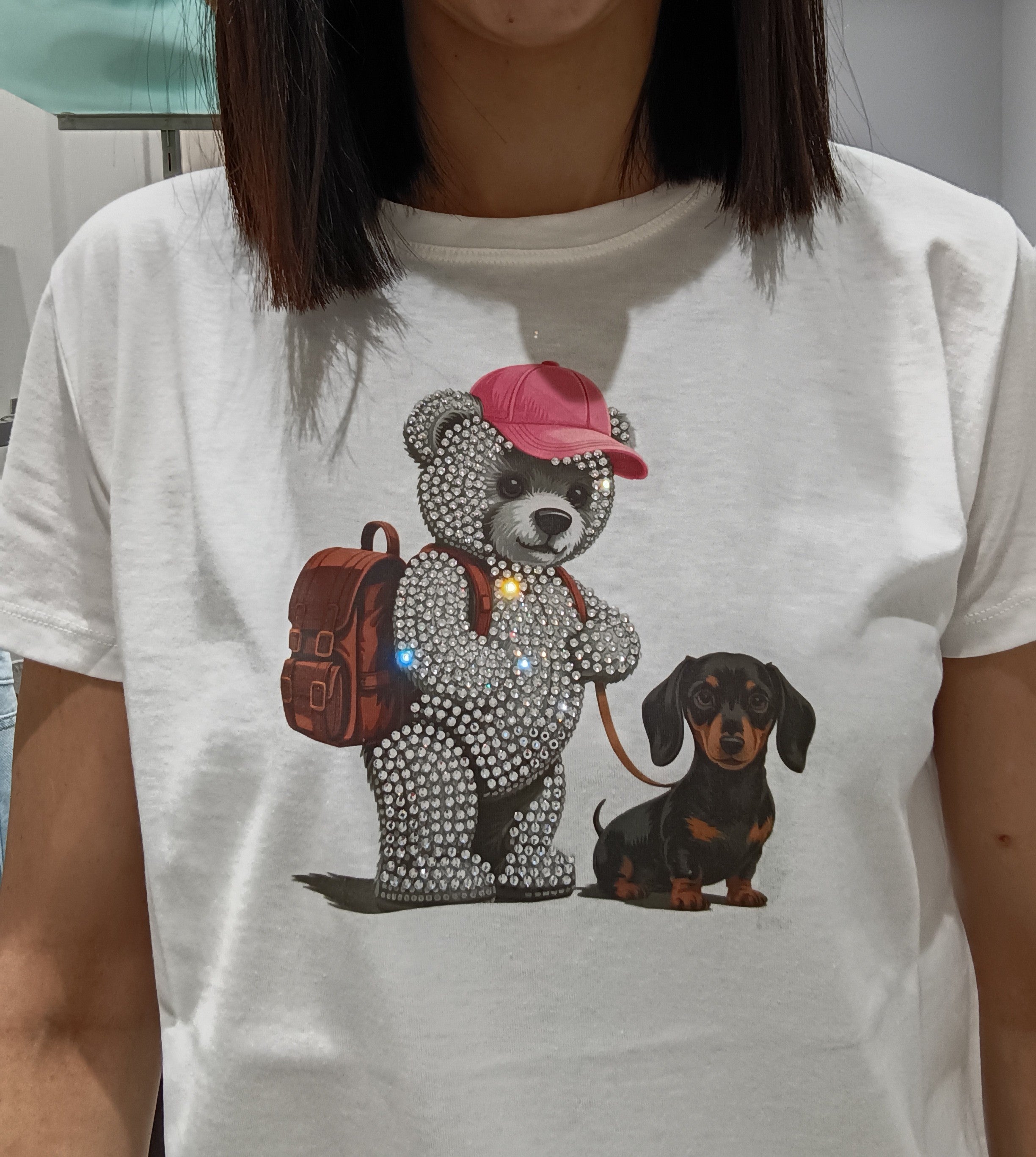 VICOLO -T SHIRT SWAROVSKI
