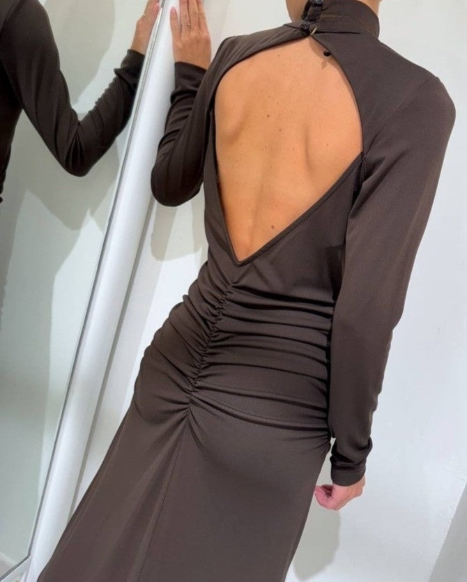 VICOLO-ABITO LUNGO CON OBLO SCHIENA