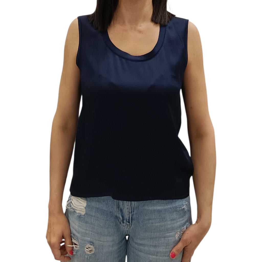 VICOLO-TOP SATIN SMANICATO