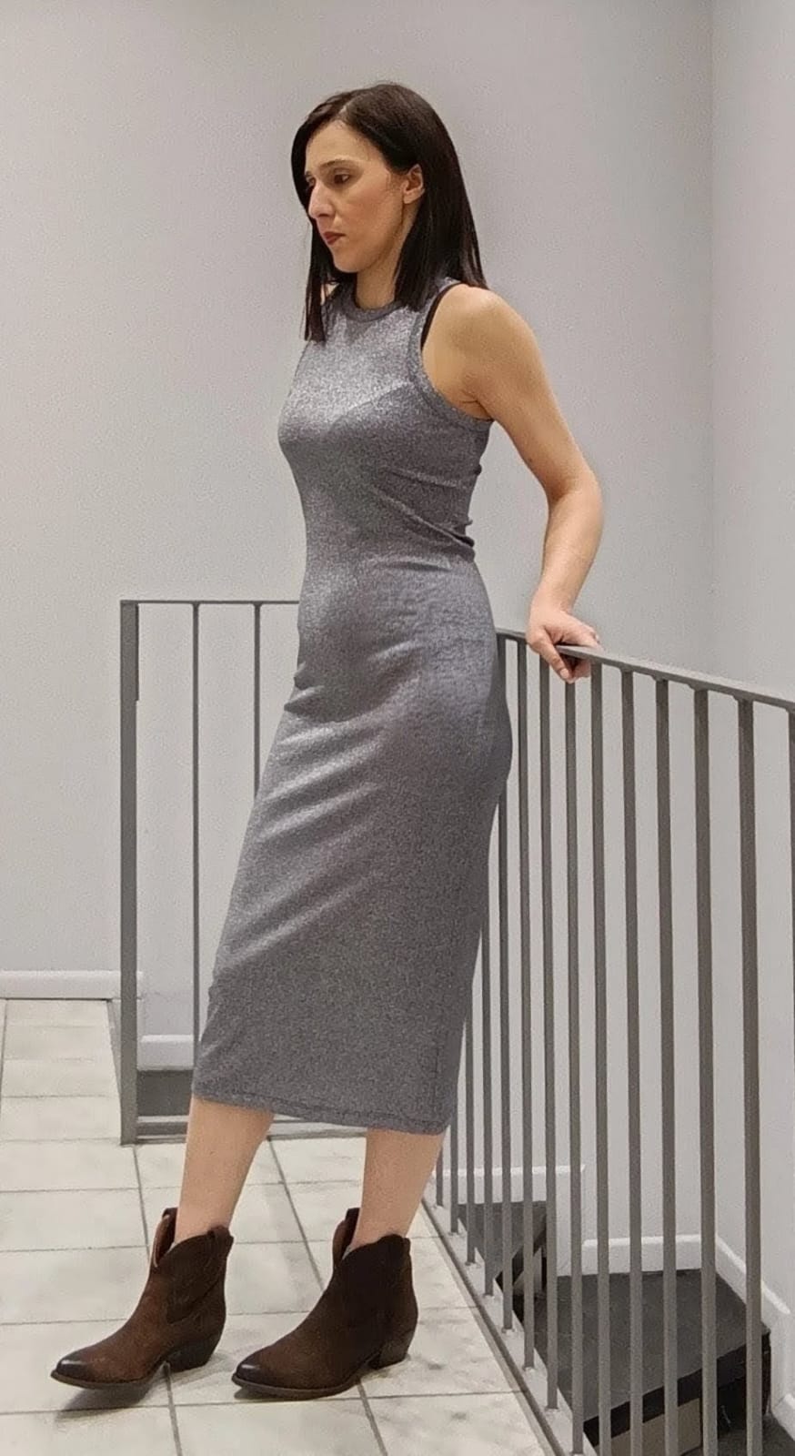 VICOLO-ABITO MIDI IN LUREX