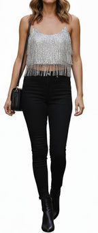 HAVEONE -TOP PAILLETTES